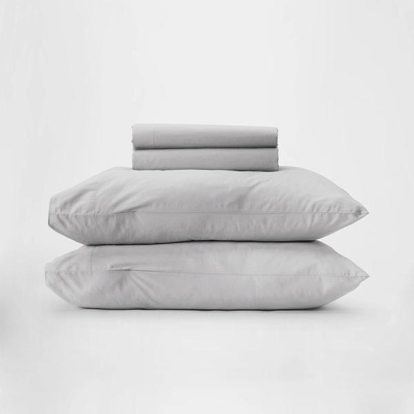 Silk & Snow Percale Bed Sheets
