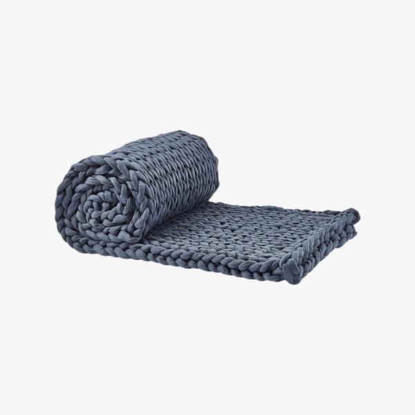 Silk & Snow Hand Knit Weighted Blanket