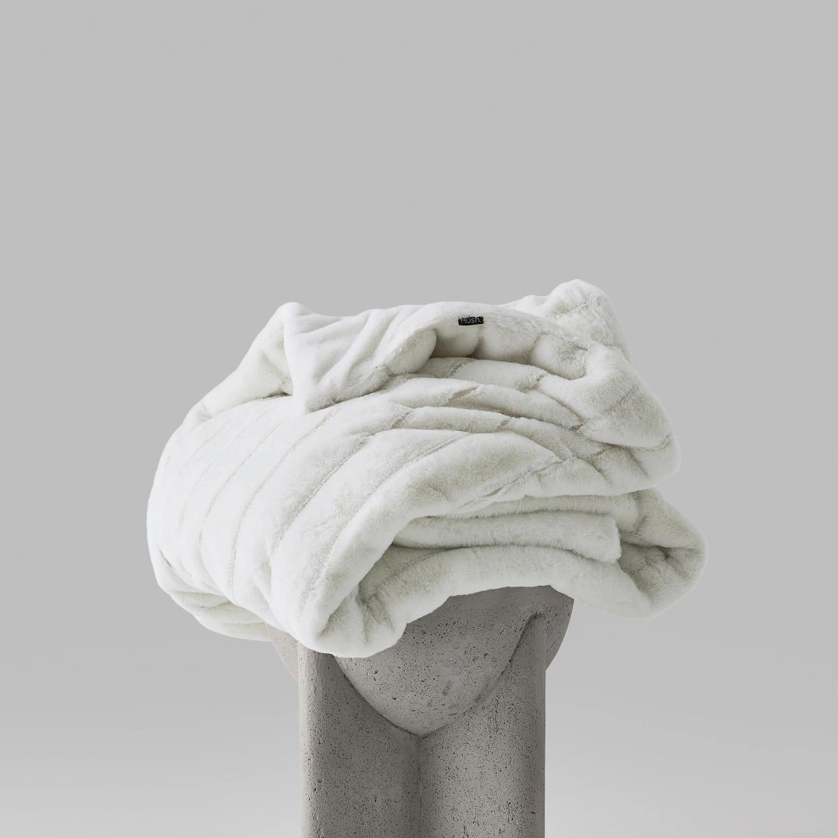 Hush Plush Faux Fur Weighted Blanket