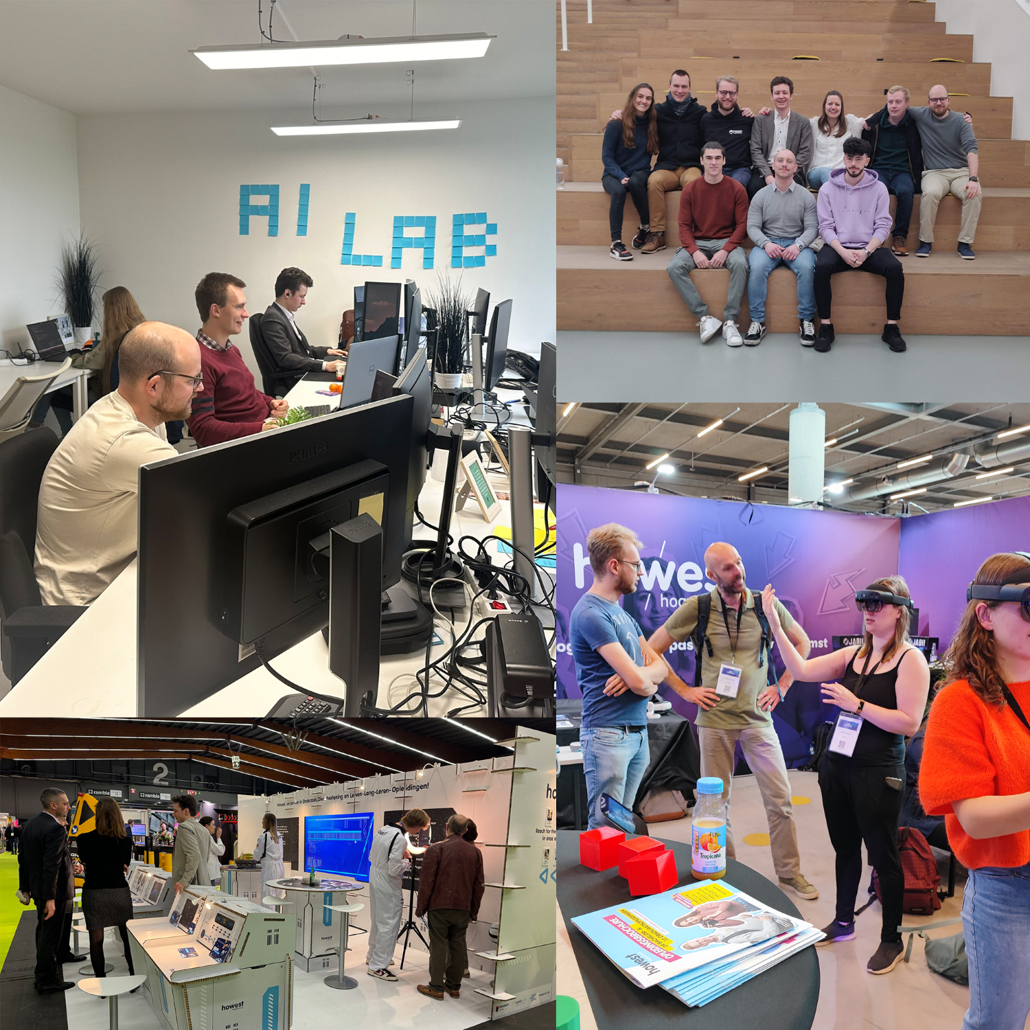 Collage of the team members of the research group