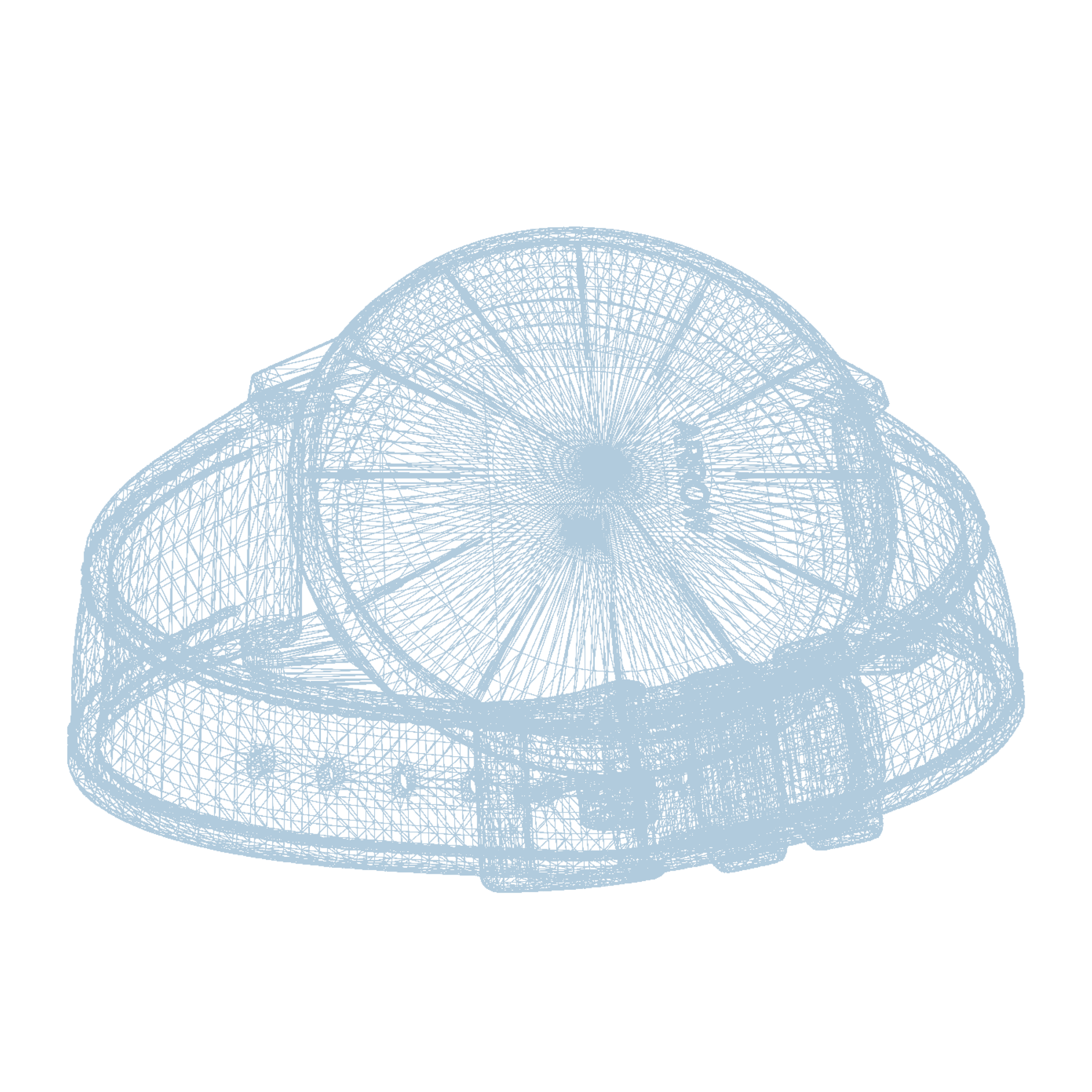 A wireframe image of a watch