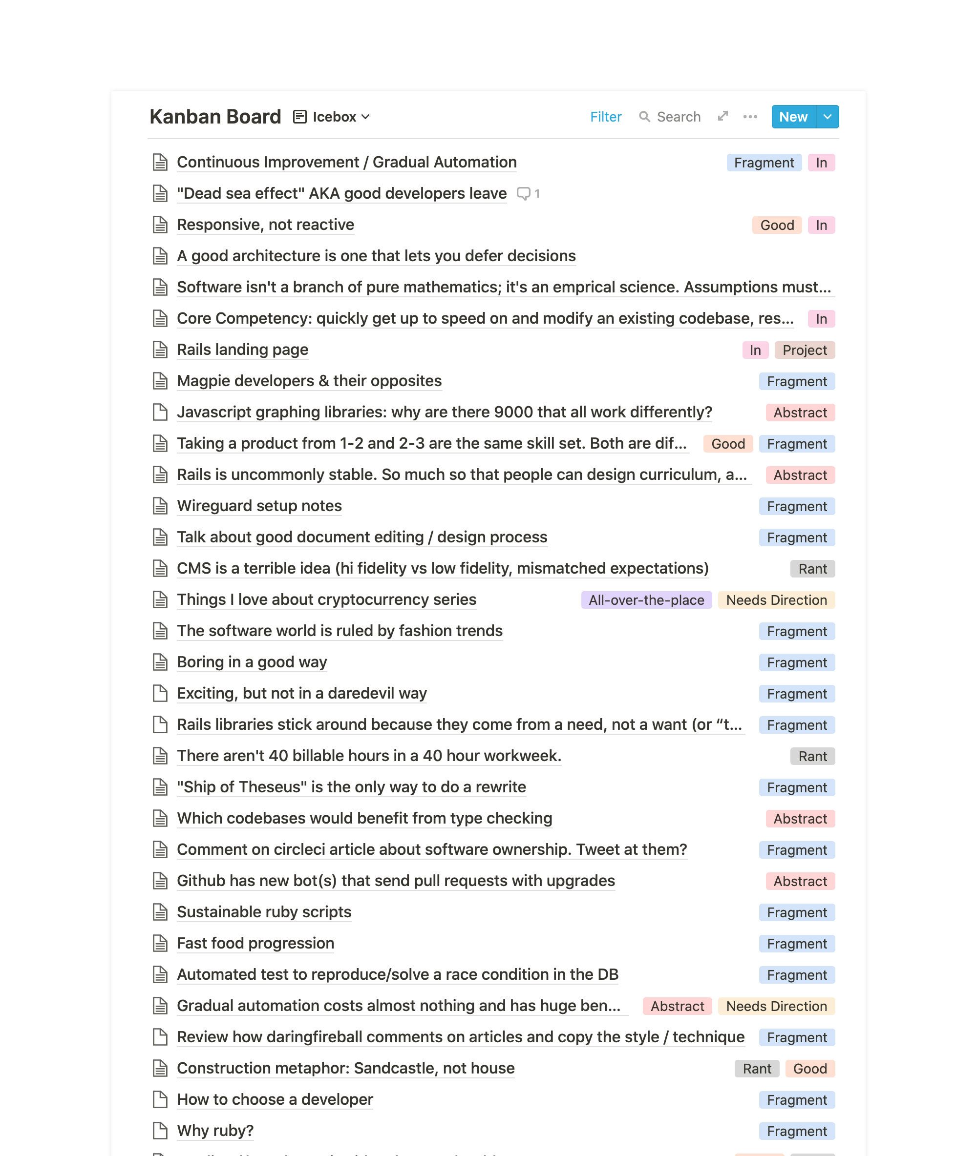 Giant Notion List of Ideas