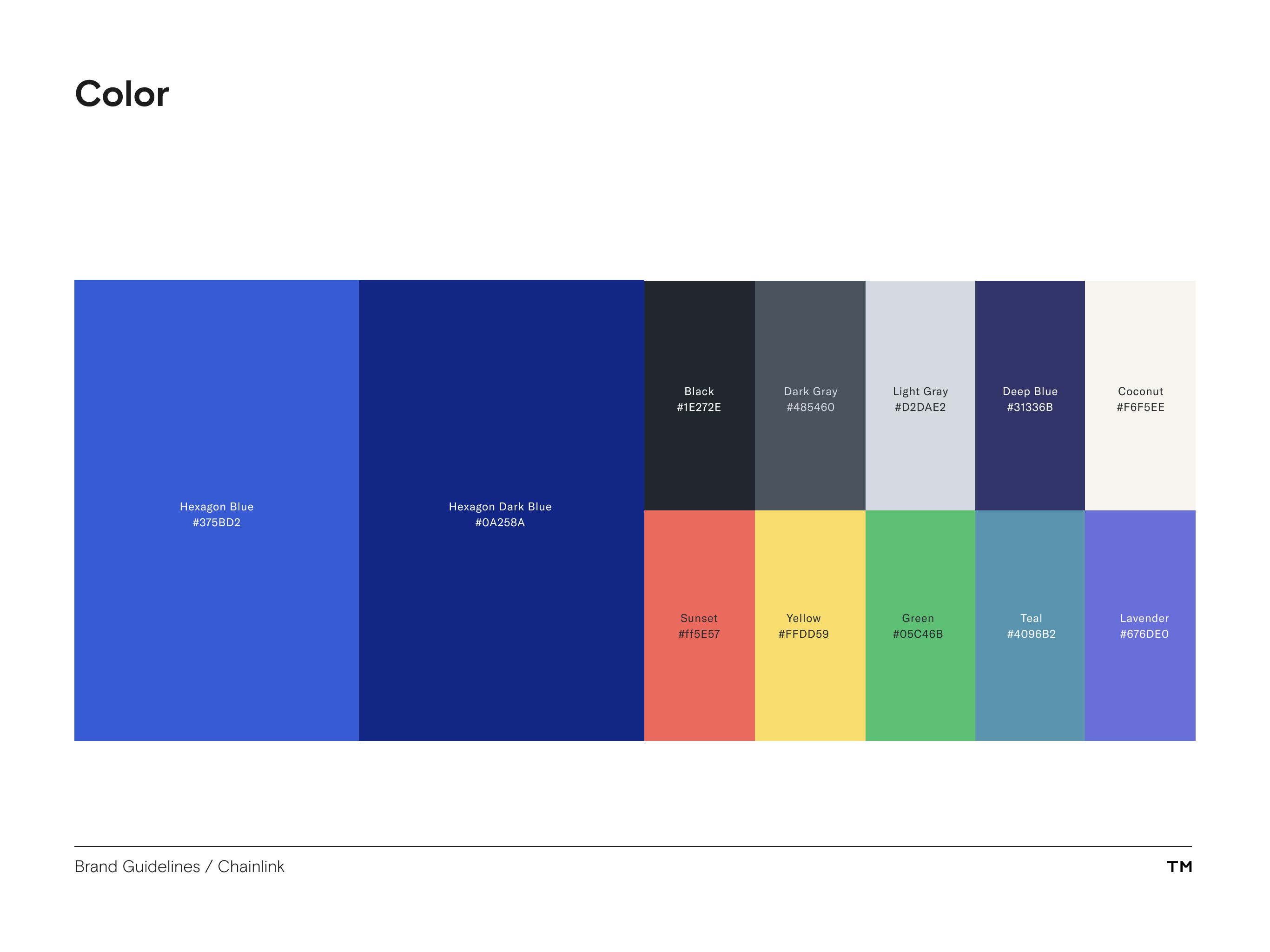 Chainlink brand guidelines color