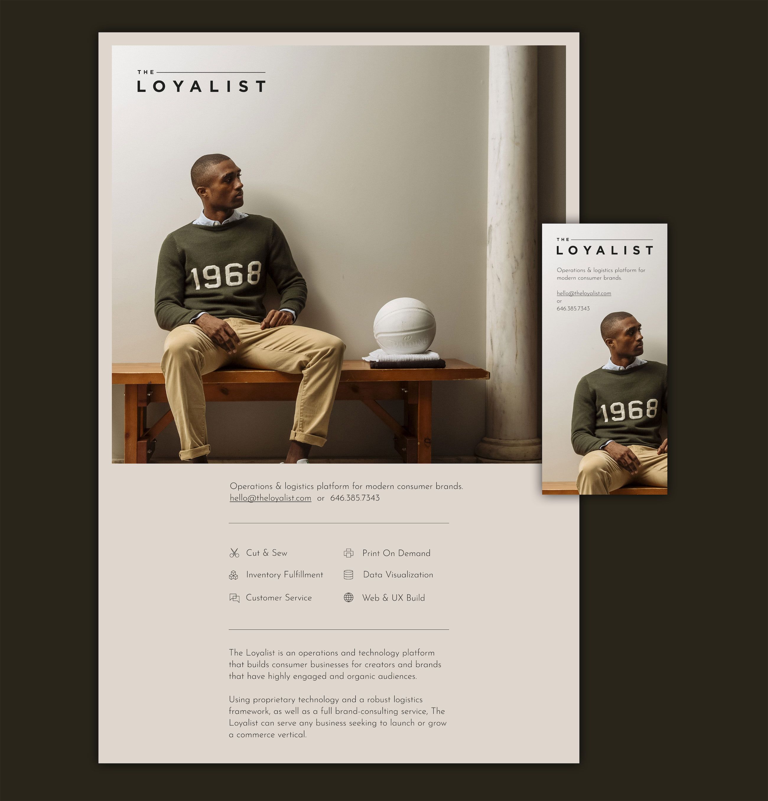 The Loyalist Splash Page Design
