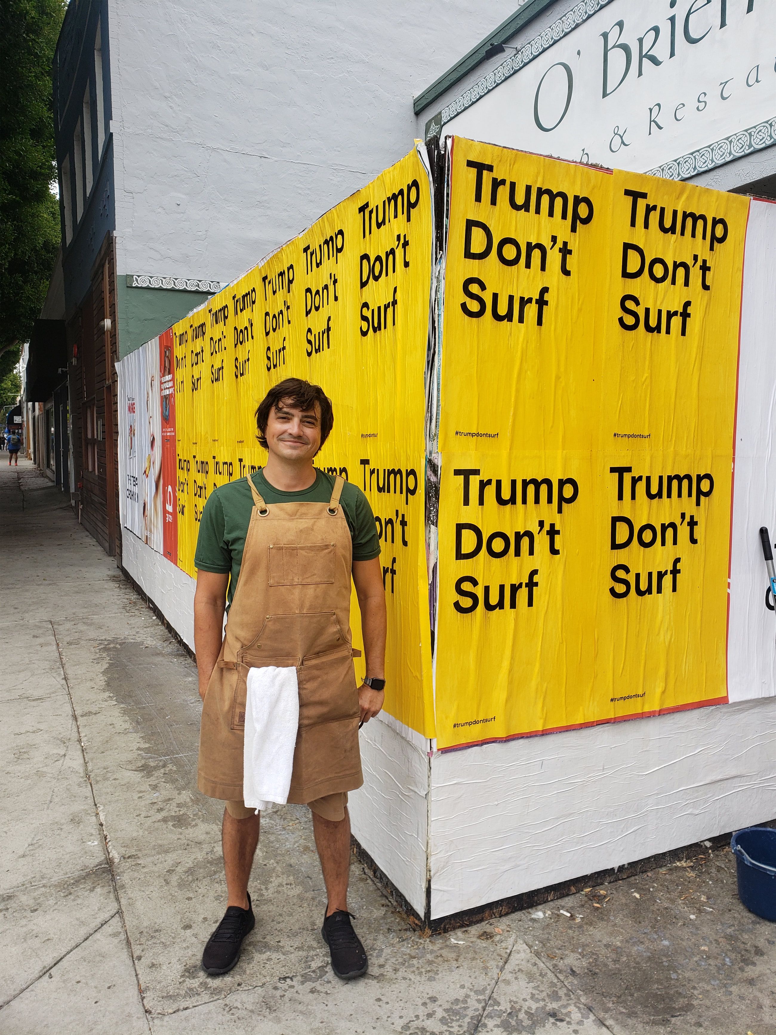 Trump Don't Surf Berry standing proud