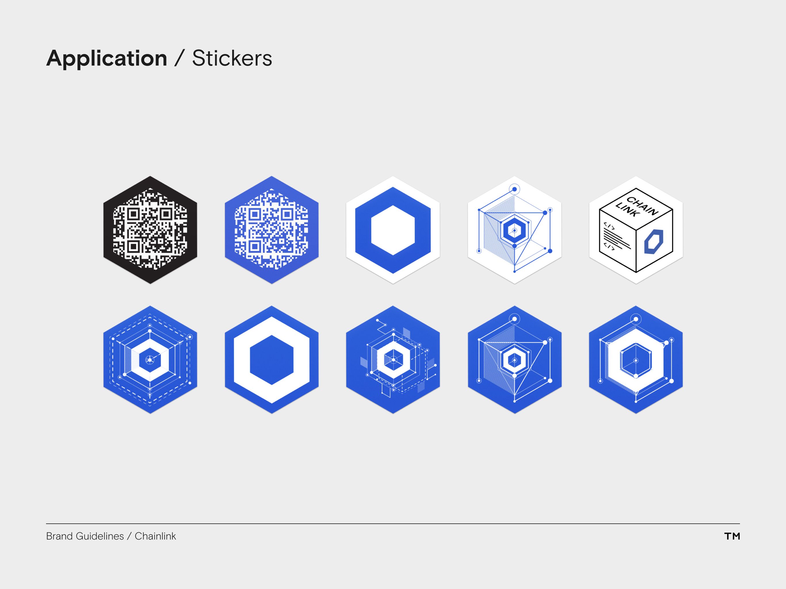 Chainlink brand guidelines stickers