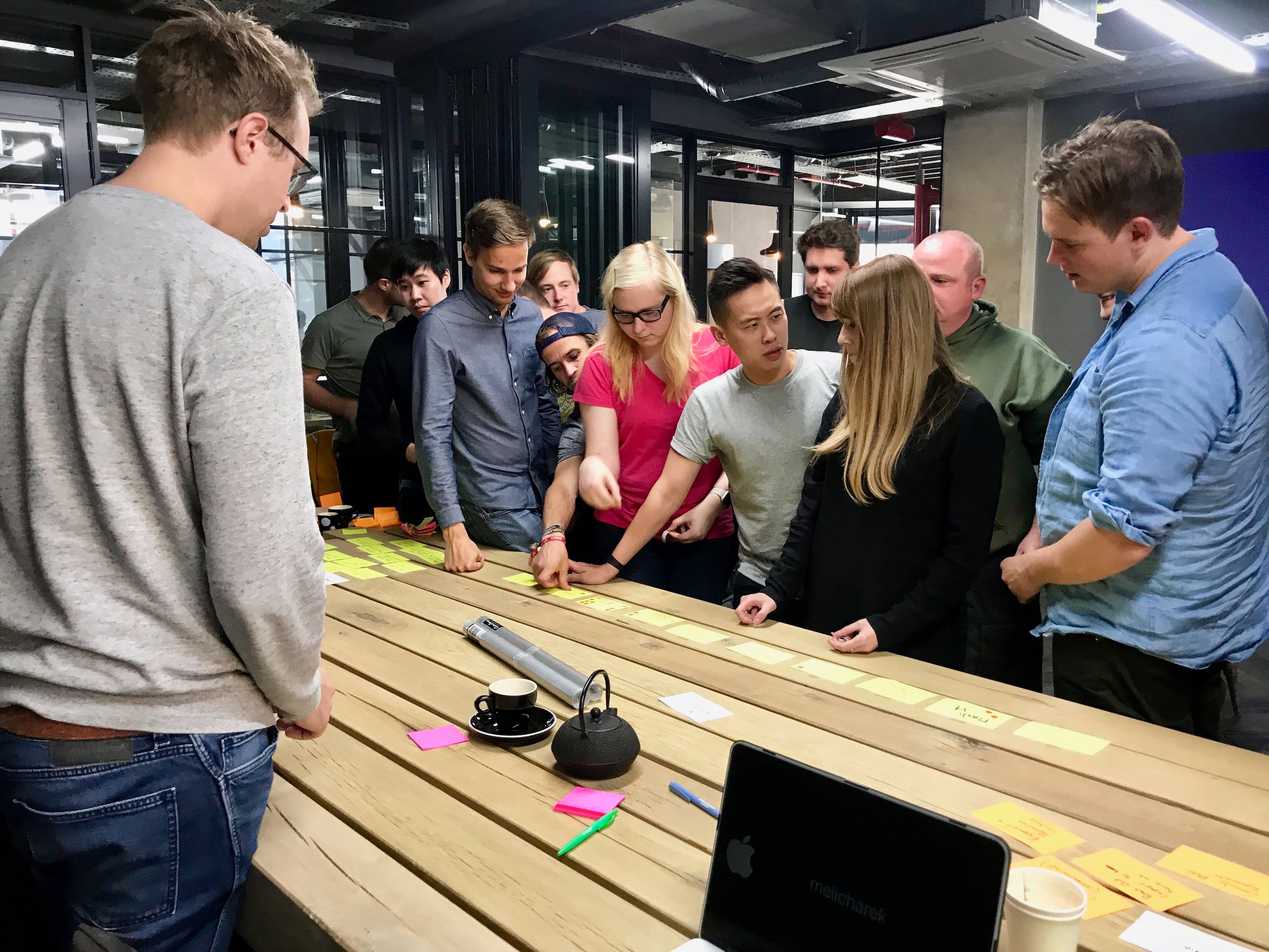 The Hornet team discussing initiative nuances.