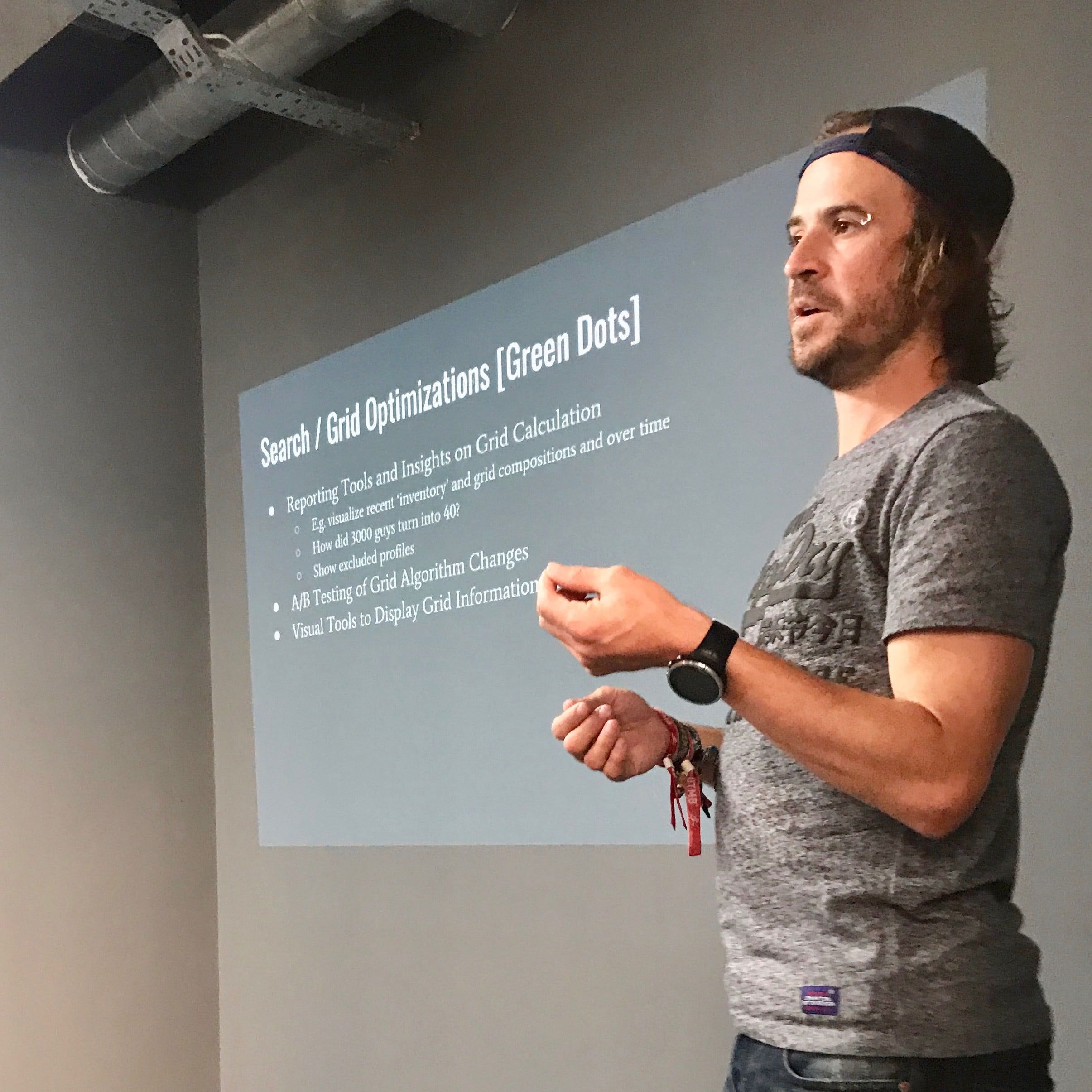 Armand du Plessis, Hornet CTO, giving a presentation about new initiatives.