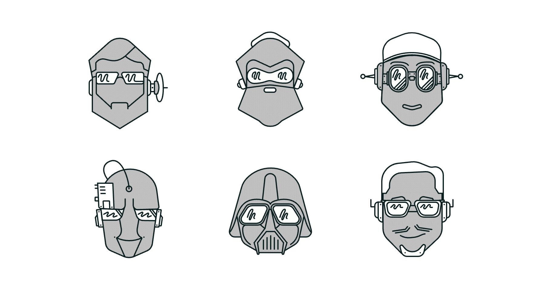 Prospective team robot avatar illustrations