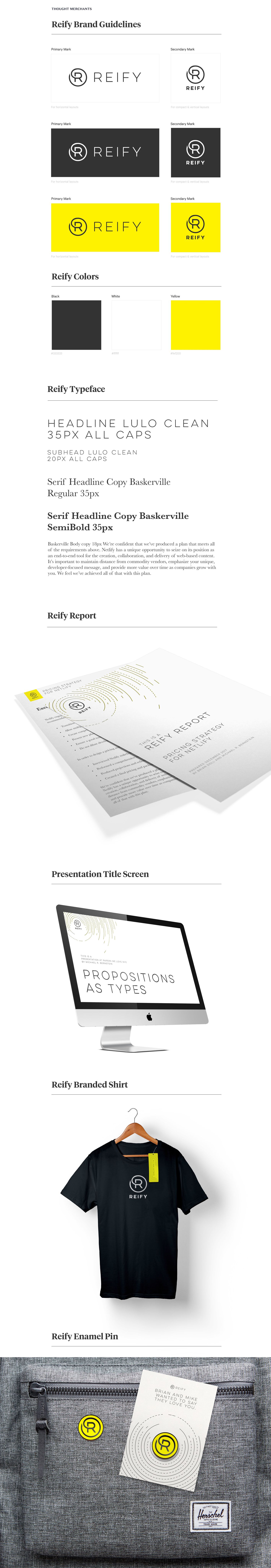 The complete Reify brand guide.