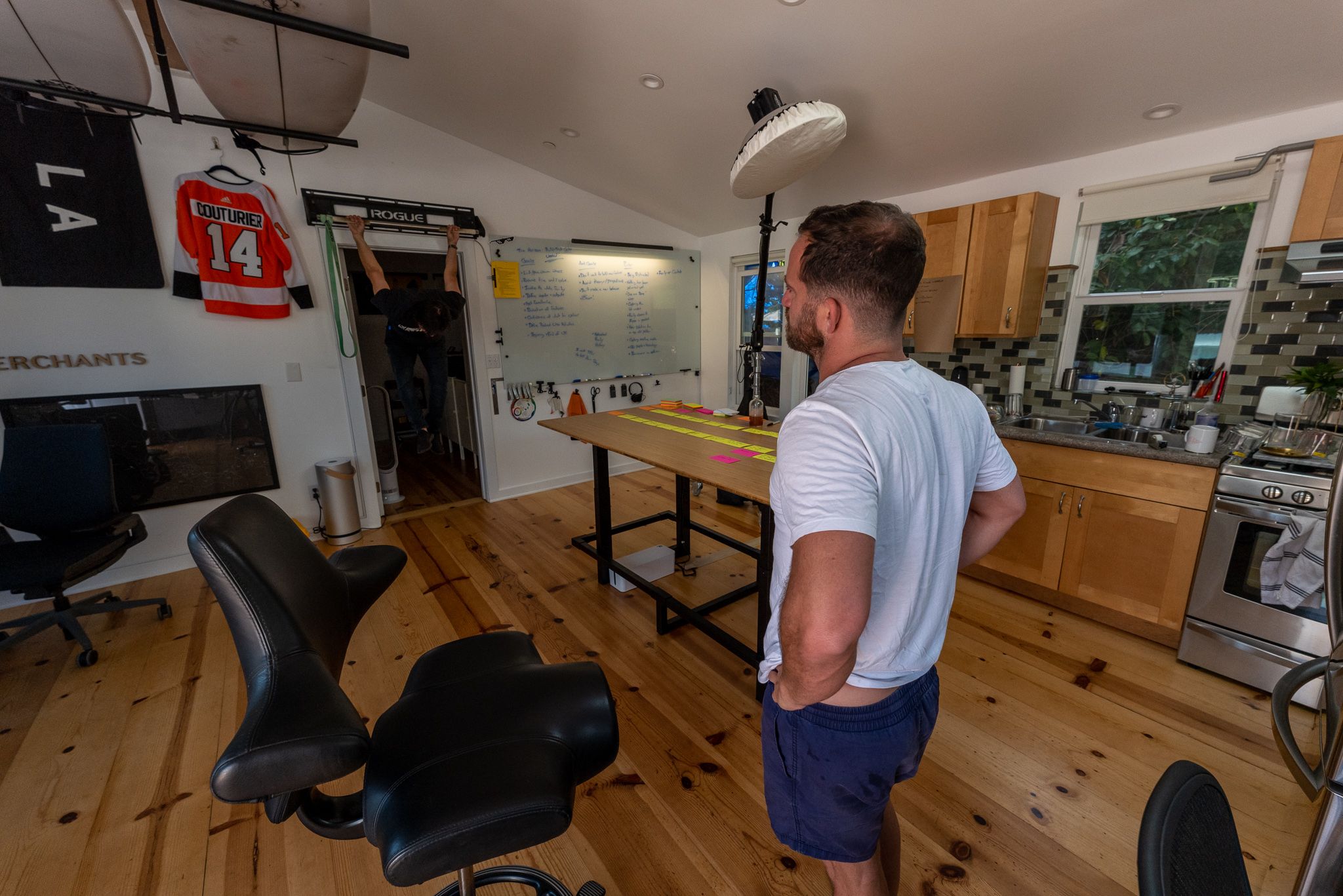 Skin the cat on the pull up bar