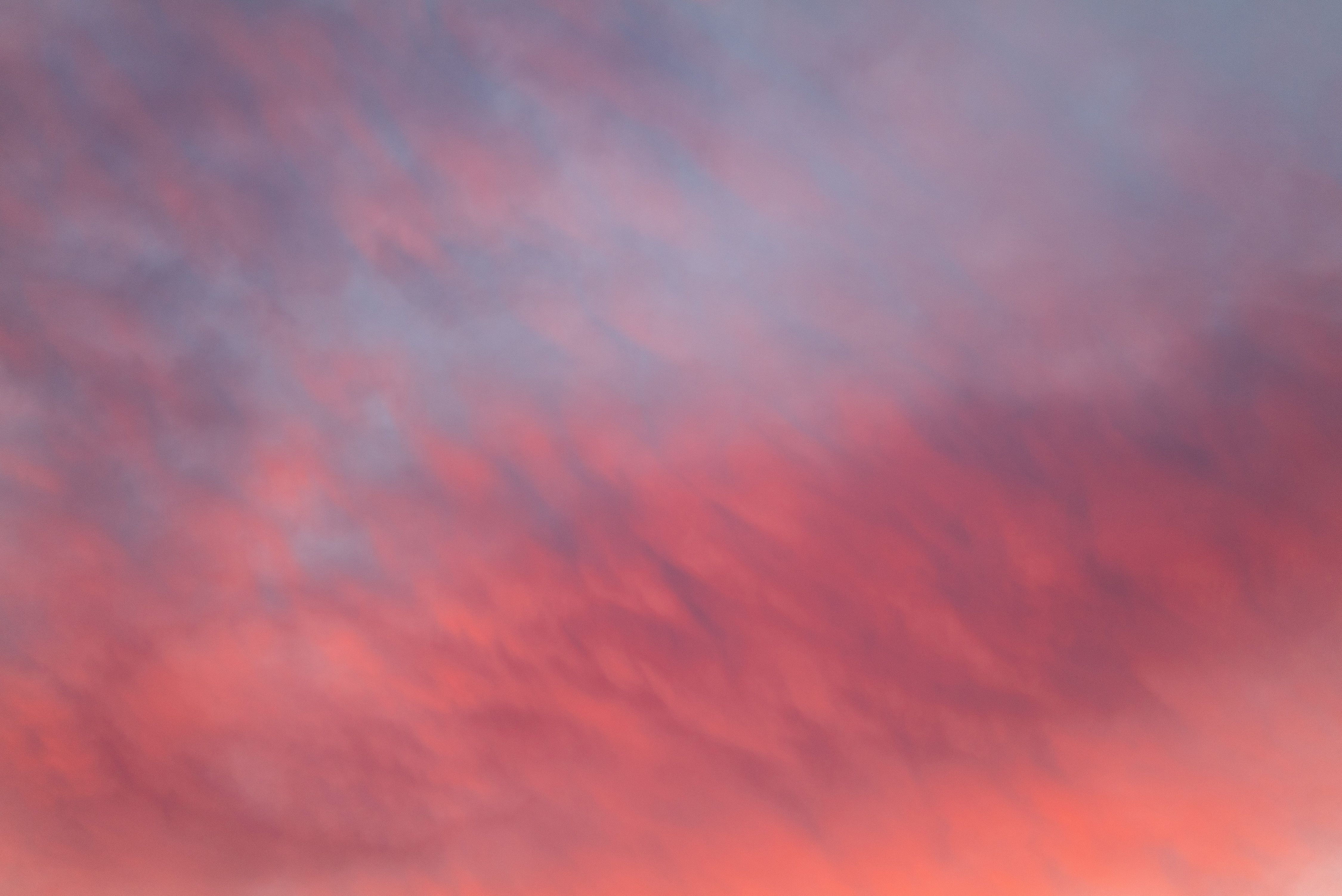 Velvet pink and blue sky