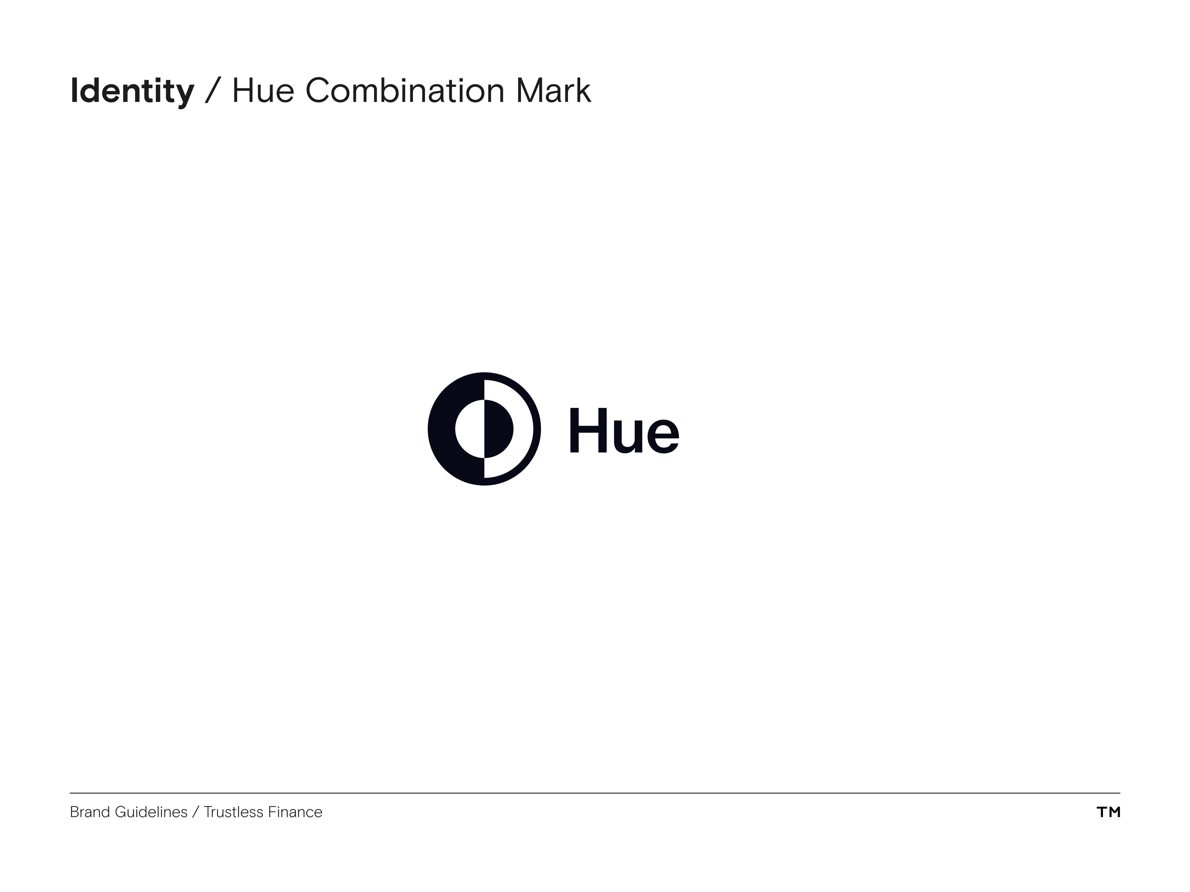 Trustless Finance Brand Guidelines hue logo