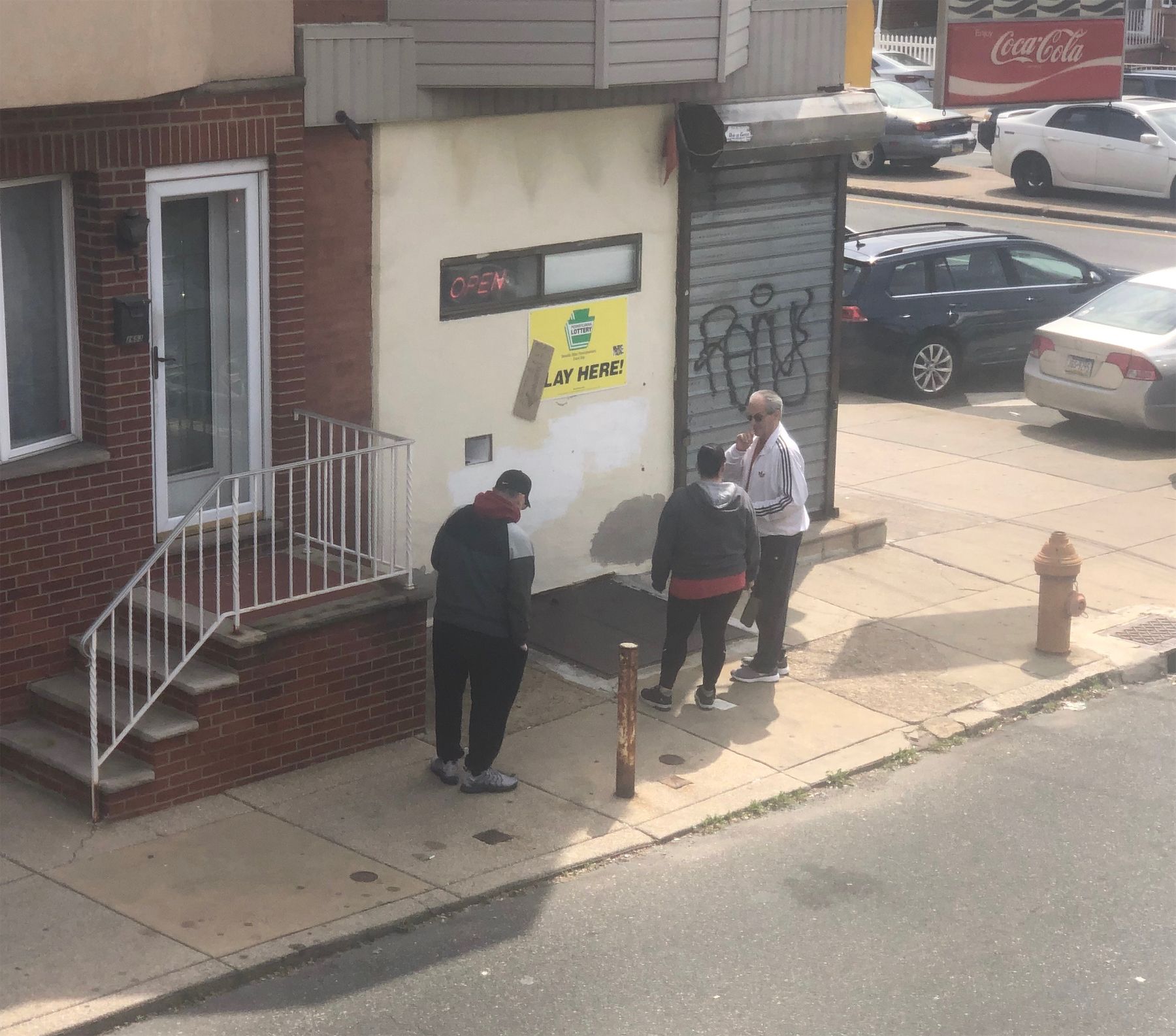 lotto ticket and cigarette glory hole