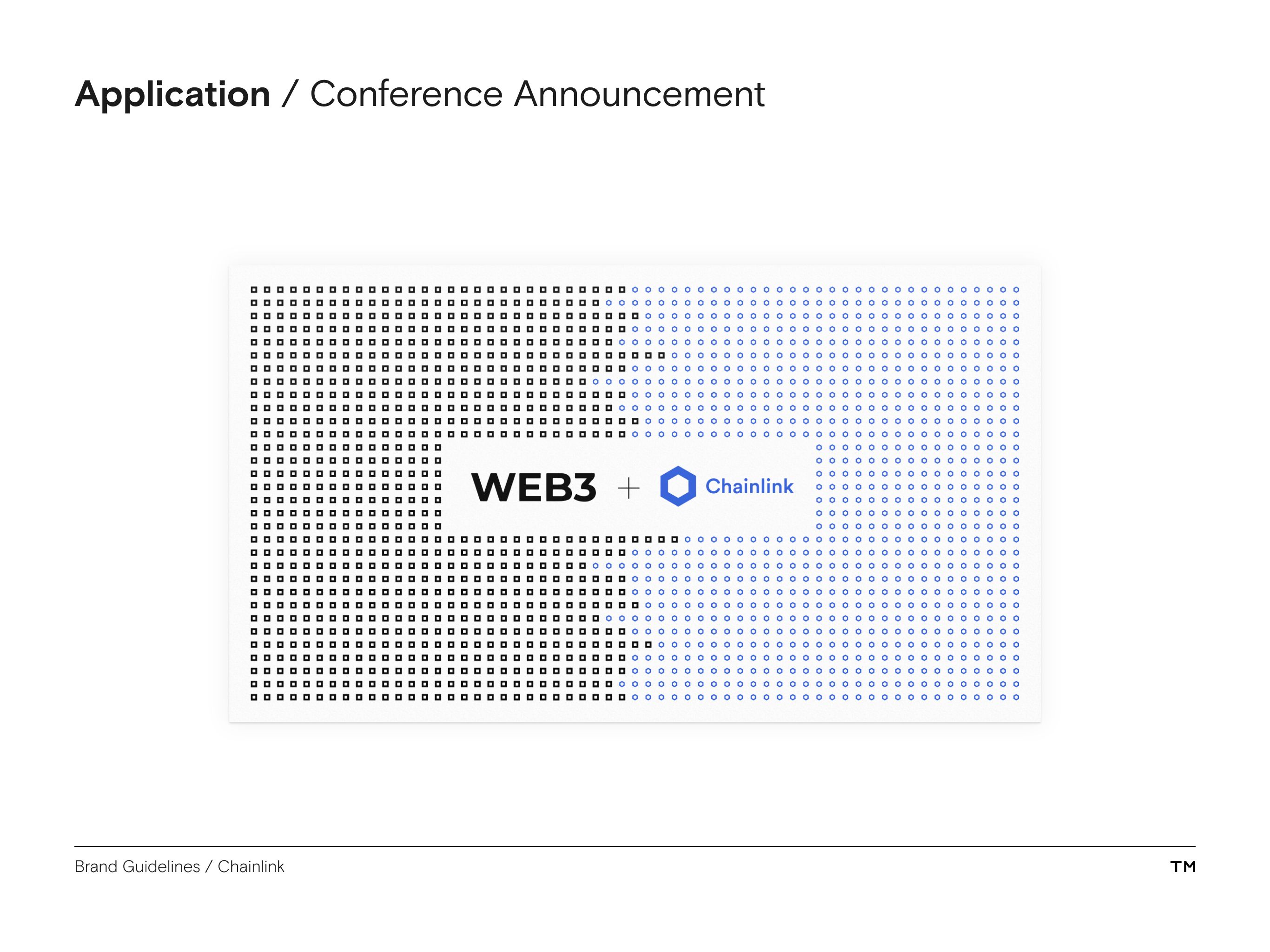 Chainlink brand guidelines conference