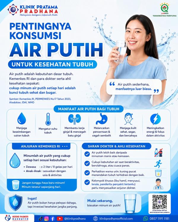 Pentingnya Konsumsi Air Putih untuk Kesehatan Tubuh
