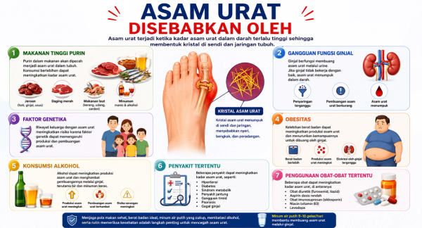 Penyebab asam urat