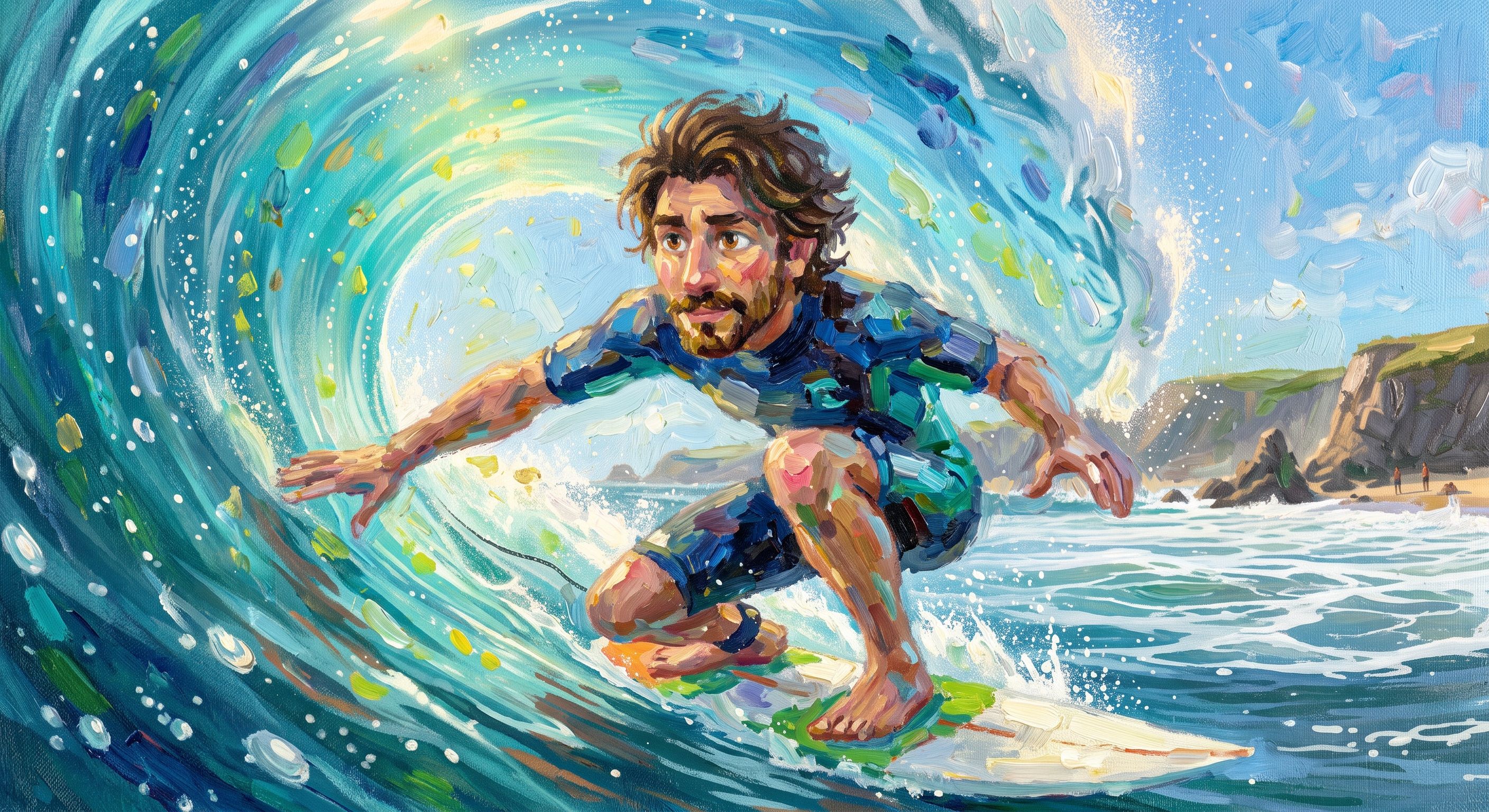 Spare-time surfer