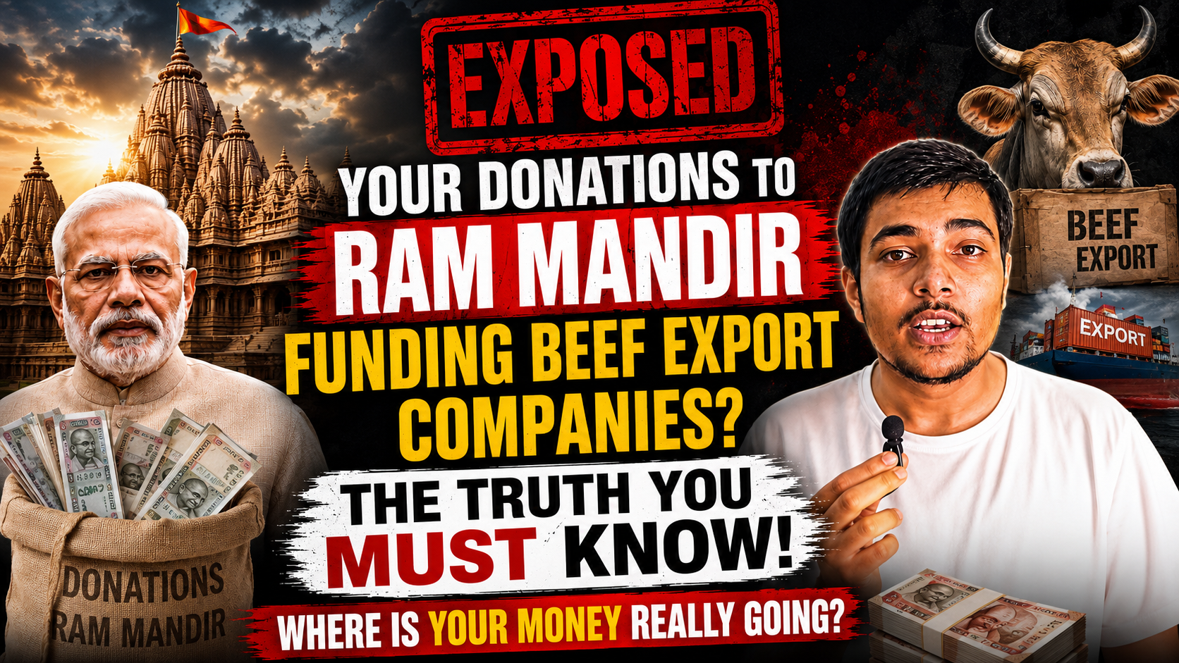 Beef Export, Political Funding & Ram Mandir: Kya Hai Pura Sach?