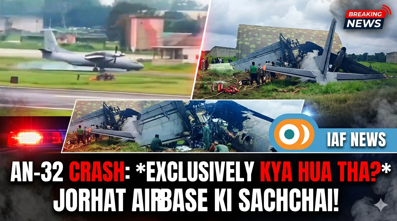 Tragic IAF AN-32 Crash in Jorhat Claims 5 Lives; Safety Concerns Rise Over Aging Fleet