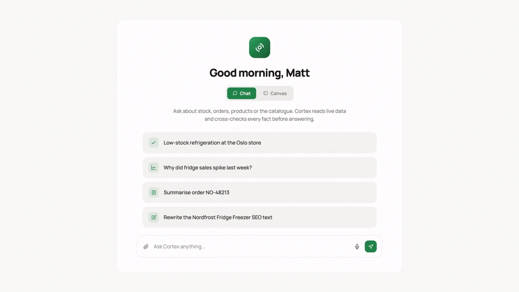 Product demo