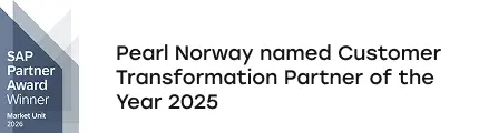 Pearl Norway named Customer Transformation Partner of the Year 2025