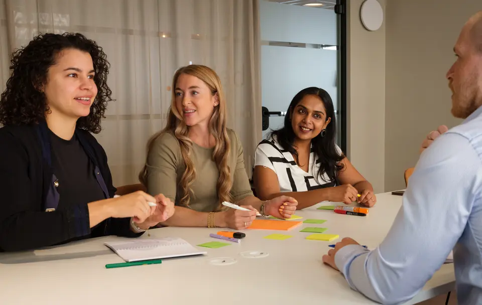 People at Pearl working in office