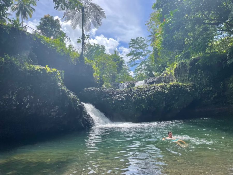 Togitogiga Waterfall, Samoa.