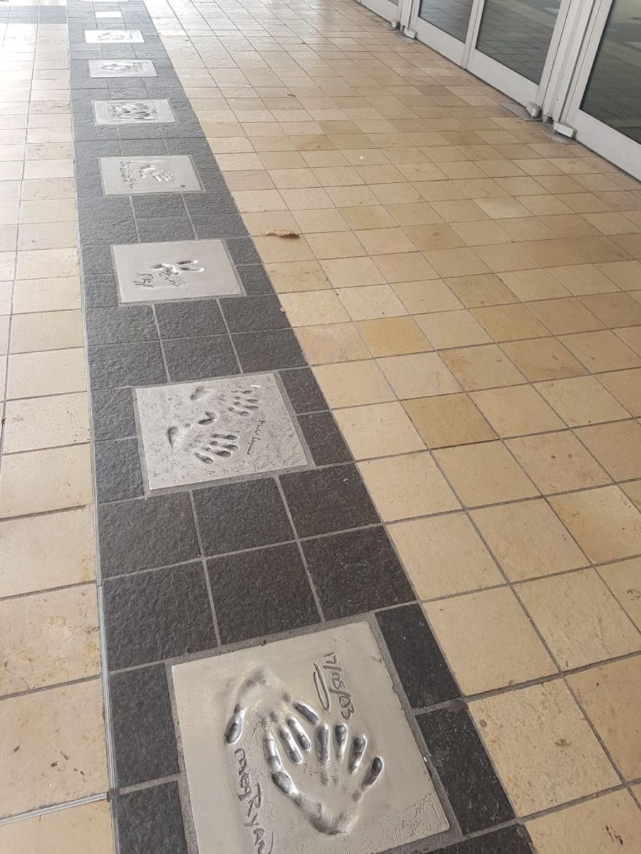 Chodník slávy na hlavním bulváru.