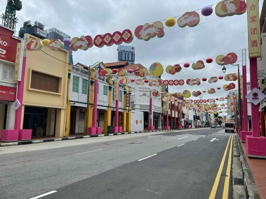 Ulice China town, Singapur.