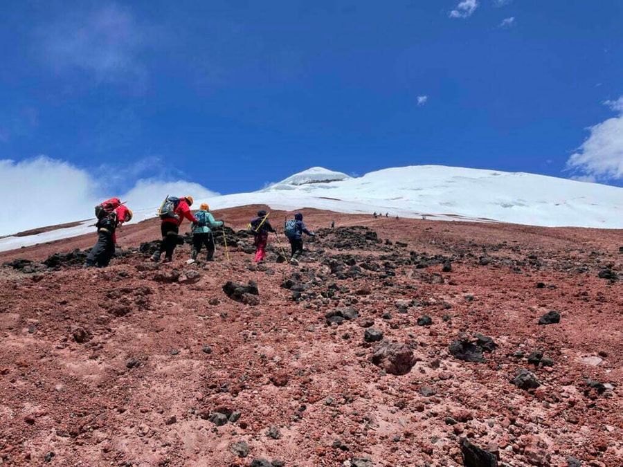 Vrchol Cotopaxi, Ekvádor