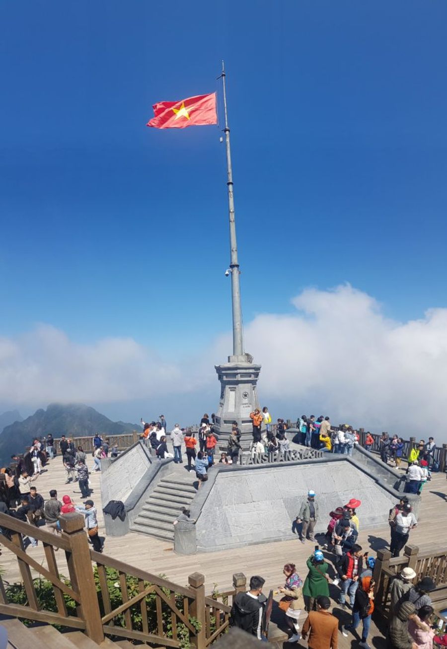 Vrchol Fansipanu.