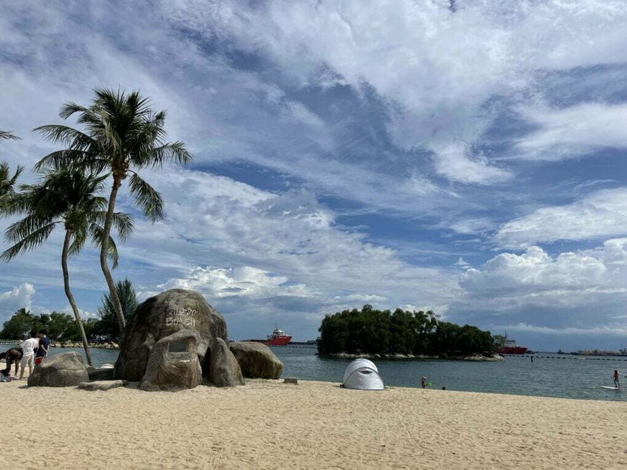 Ostrov Sentosa, Singapur.