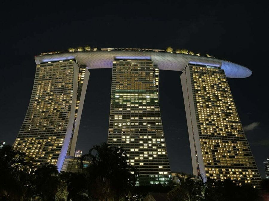 Luxusní hotel Marina Bay Sands, Singapur.
