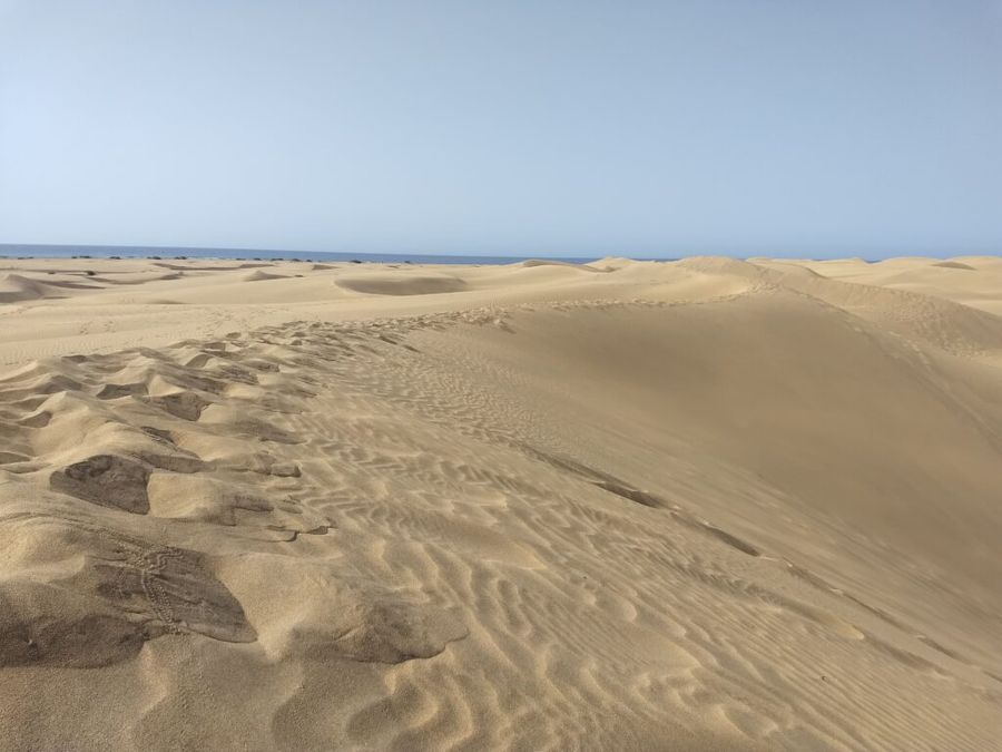 Písečné duny v Maspalomas.