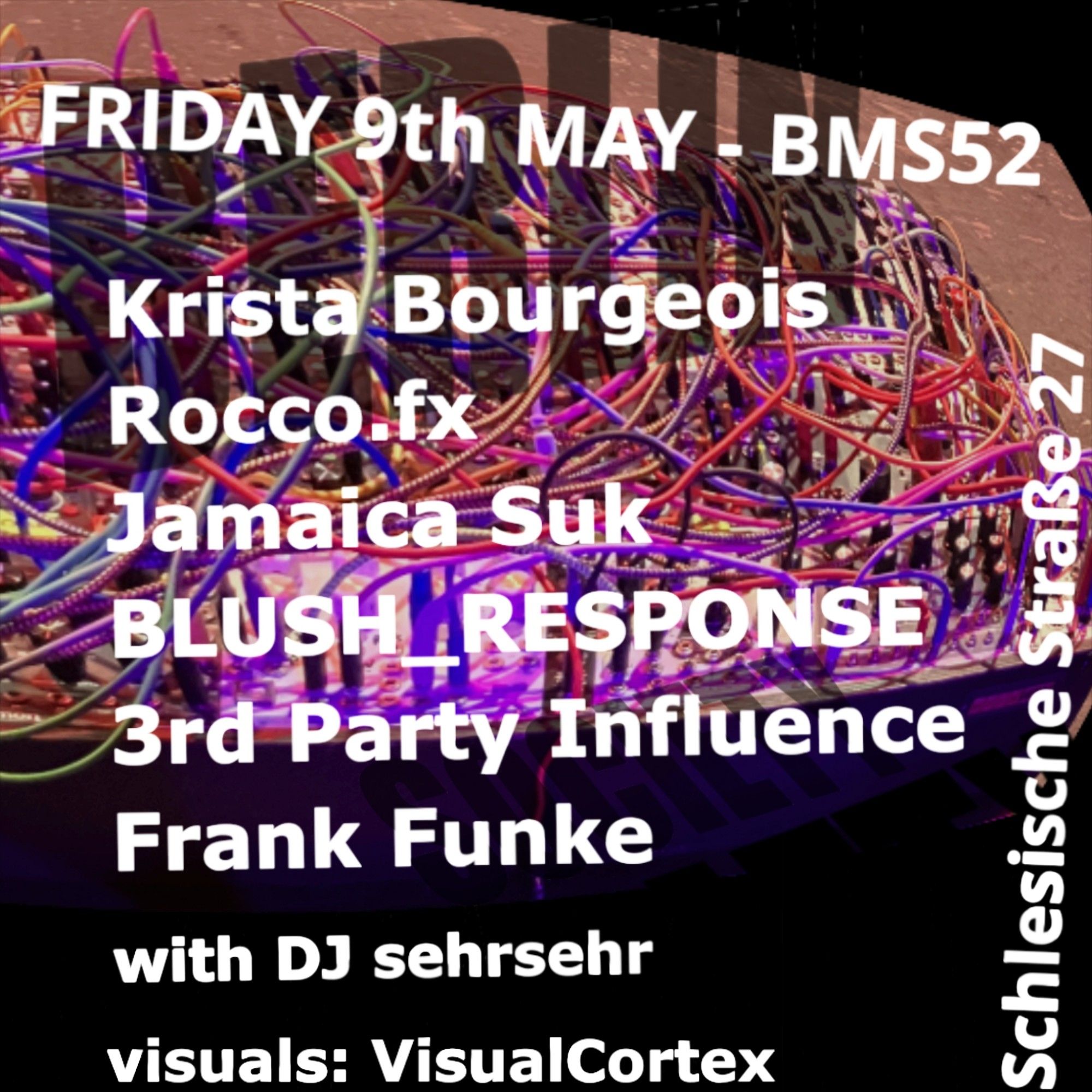 Berlin Modular Society BMS52: Superbooth Night flyer