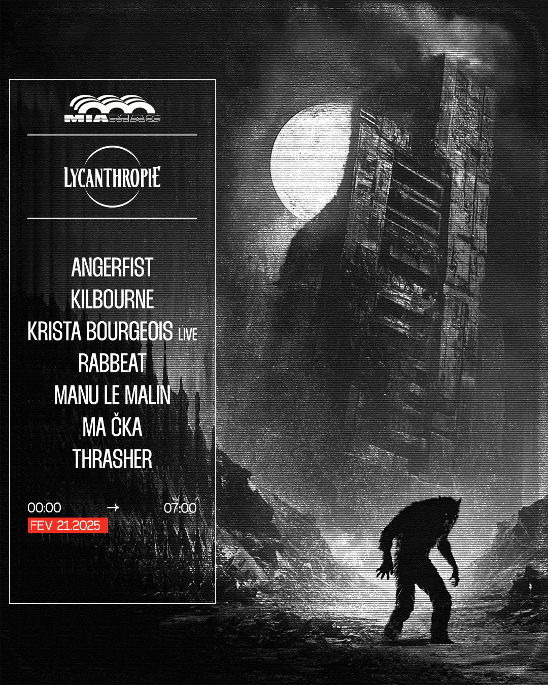 LYCANTHROPY (Manu's residency @ Mia Mao) flyer
