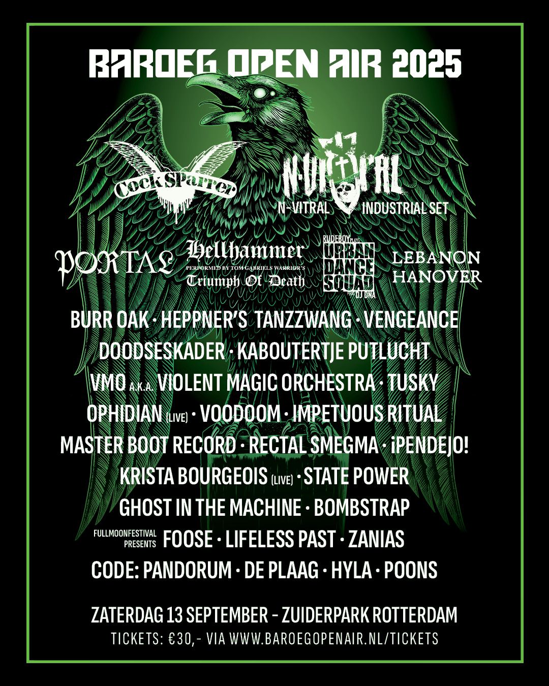 Baroeg Open Air Festival 2025 flyer