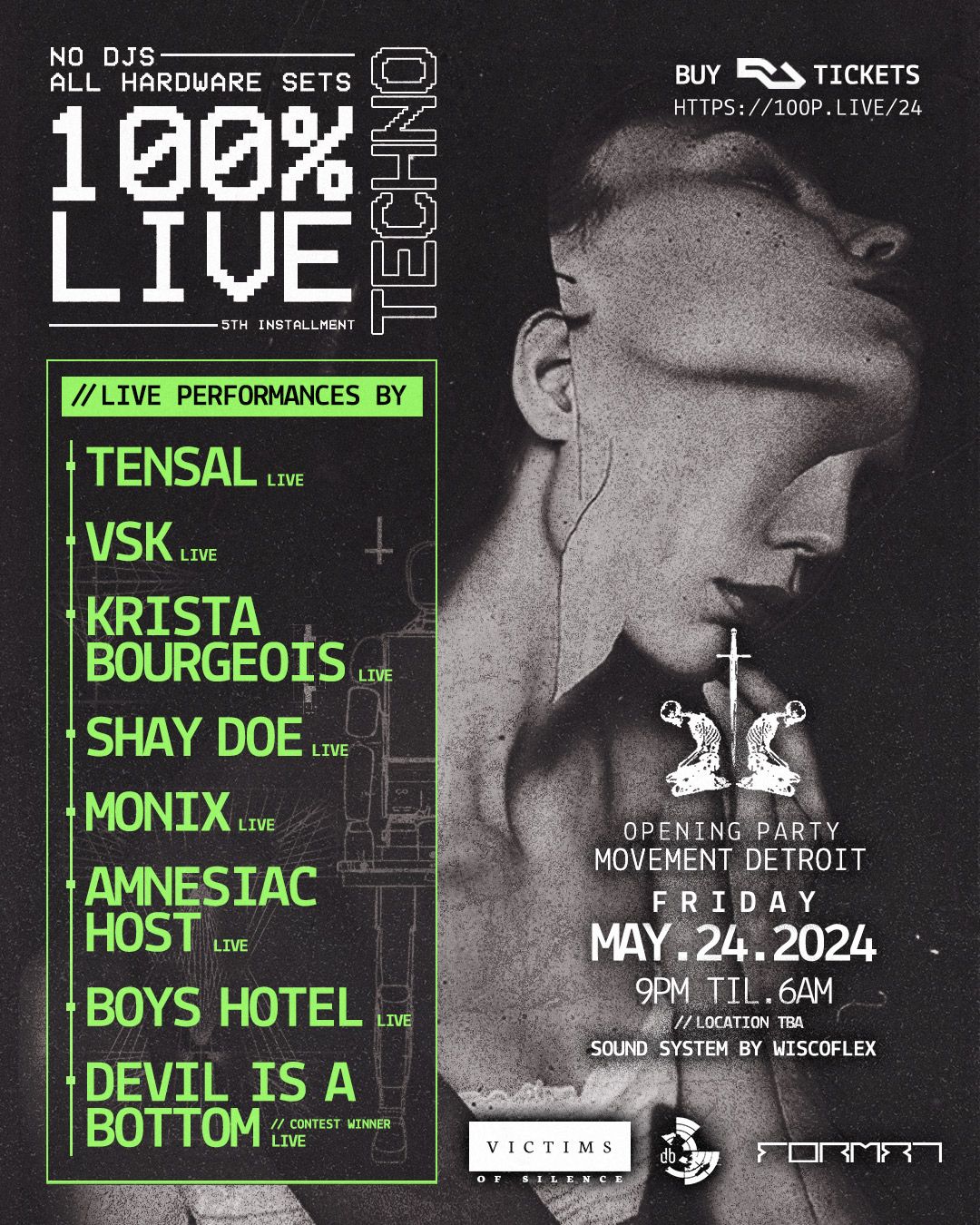 100% Live, Detroit flyer