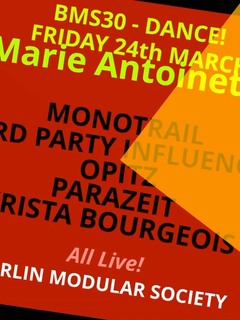 Berlin Modular Society 30: Dance flyer
