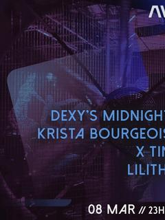 Techno Mittwoch presents Dexy's Midnight, Lilith, X Tin, Krista Bourgeois flyer