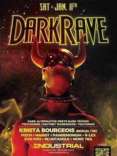 DARK RAVE ft Krista Bourgeois flyer