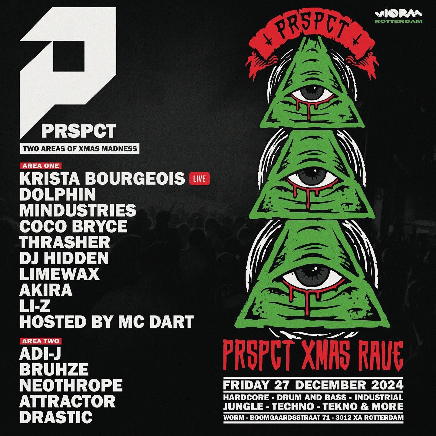 PRSPCT X-Mas Rave flyer