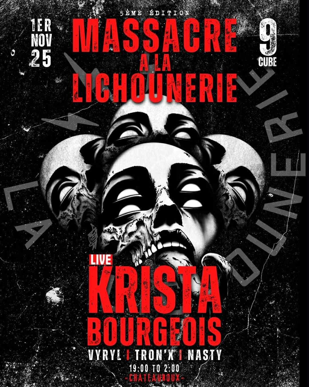 MASSACRE À LA LICHOUNERIE flyer