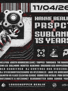 HAKKE BERLIN X PRSPCT X SUBLAND 15 YEARS flyer