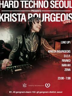 HARD TECHNO SEOUL presents: Krista Bourgeois (live) flyer