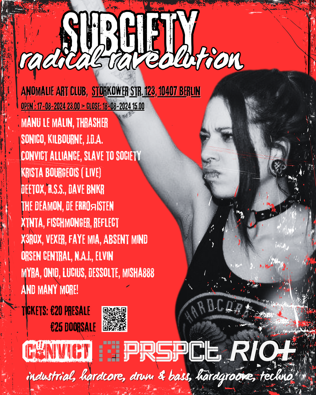 Rave The Planet Parade Berlin - After-party "Subciety: Radical Raveolution" flyer