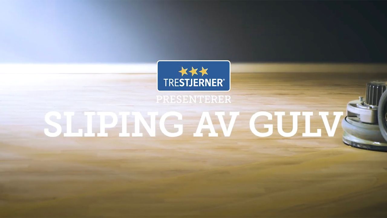Skjermbilde fra video slipe parkett.