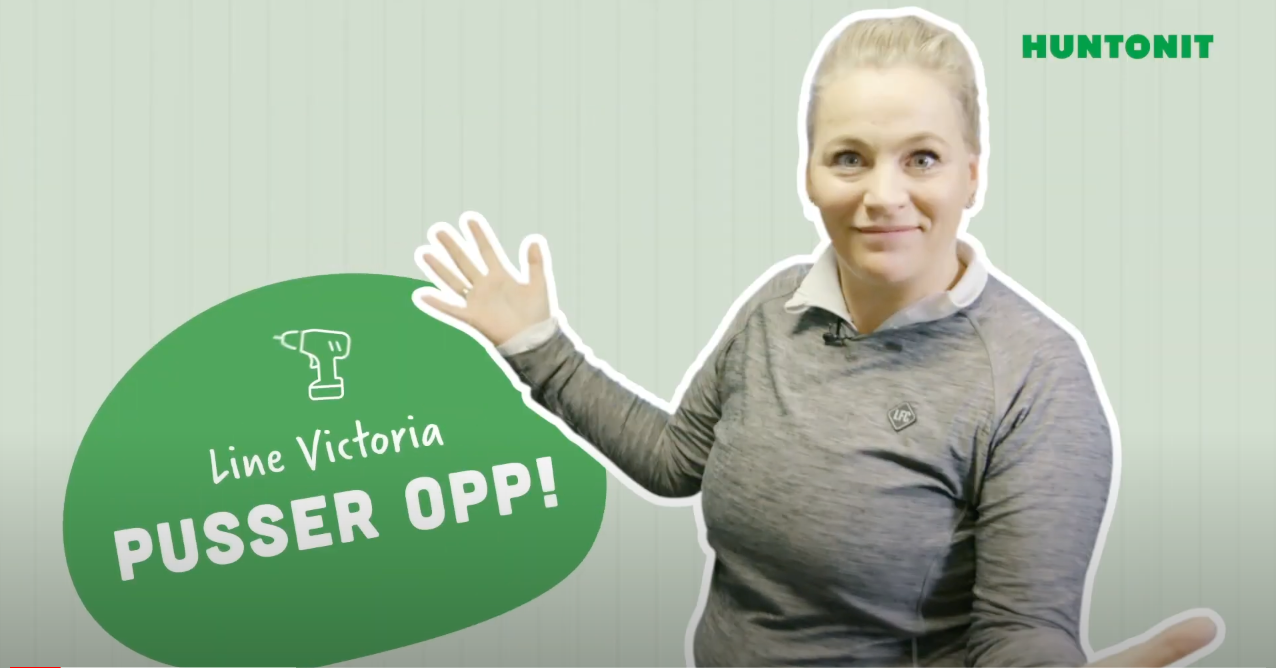 Åpningsplakat med tittel Line Victoria pusser opp