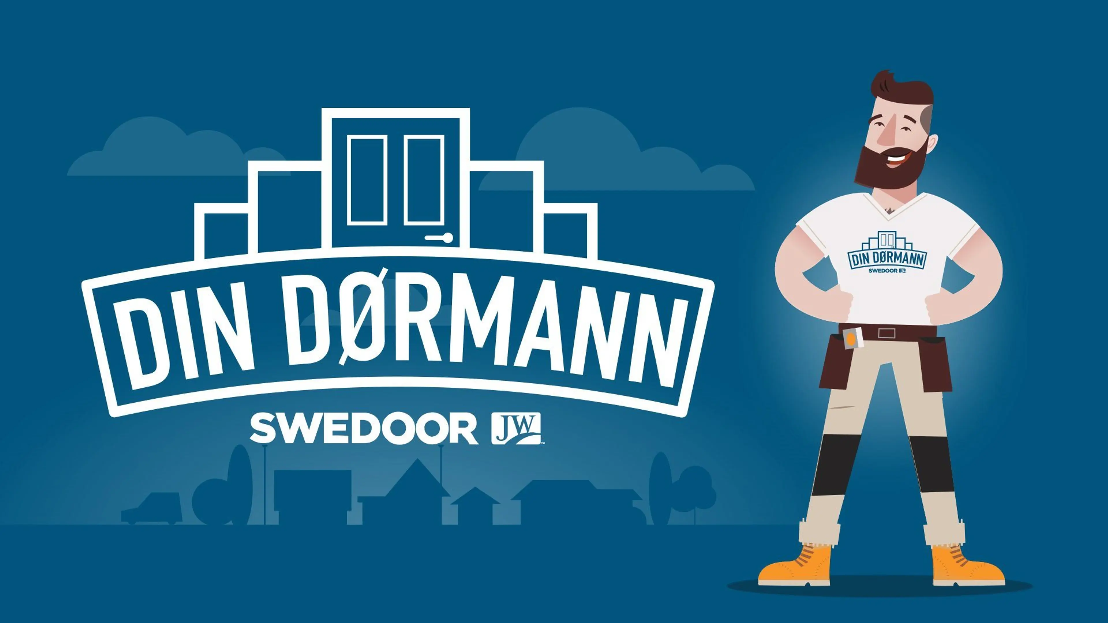 Illustrasjon Din dørmann - en tjeneste fra Swedoor